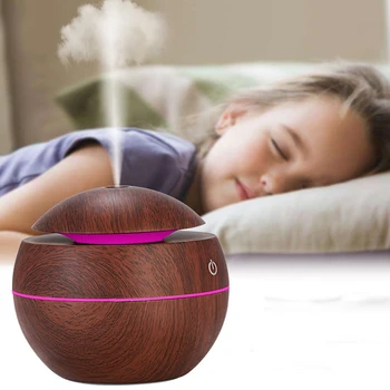 

Mini Air Humidifier USB Ultrasonic Aroma Diffuser Wood Grain Light Electric Essential Oil Diffuser For Home Aromatherapy