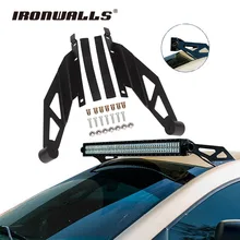 Ironwalls 50 Inch Straight LED Light Bar Mounting Brackets upper windshield Mounts Holder Offroad For Toyota Tacoma 2005-2015