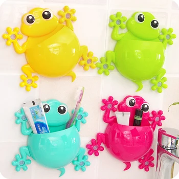 

Animal Sucker Gecko Toothbrush Holder Wall Suction Tooth Brush Holder Hook Home Decoration Gadgets For Bathroom Accessories Sets