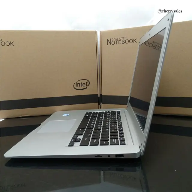14 inch ultrabook with 4G RAM 64G SSD In-tel Atom X5-Z8300  Windows10 System Laptop HDMI WIFI