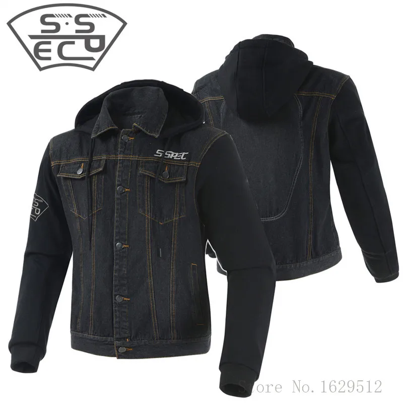 

City Casual Motorcycle Riding Jacket Dain Denim Super MotoGP Jacket with 5 protectors Moto Chaquetas Motocross Jaqueta