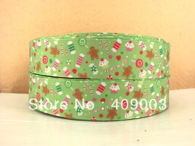 

10Y6318 kerry ribbon David accessories 1 '' printed ribbon Grosgrain ribbon