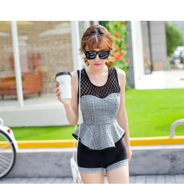 modest tankini with shorts