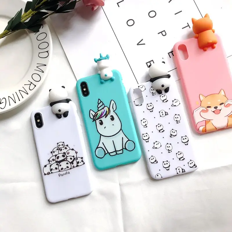 

mi 9 3D Case on for Funda Xiaomi mi 9 Case Kawaii Panda Unicorn Dog Silicone Cover Case for Xiaomi mi 9 Mi 8 mi9 mi8 mi-9 Etui