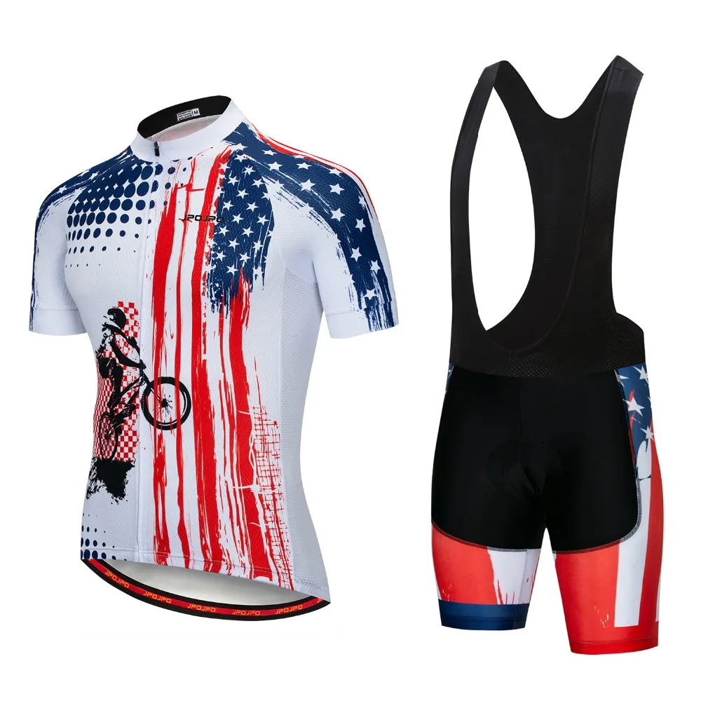 Pro Men Cycling Jersey Set Breathable MTB Clothes Quick Dry Bicycle