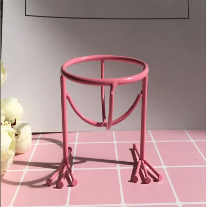 

Rose Gold Makeup Puff Holder Sponge Brush Egg Stand Bracket Stencil Egg Powder Puff Sponge Drying Display Stand
