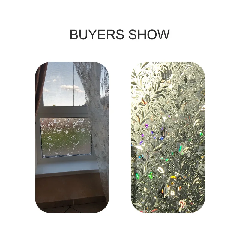 CottonColors Window Films премиум Без Клея Статические 3D Кухня Стекла Оконные Пленки