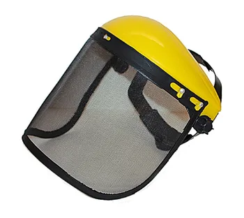 

Large Steel Metal Mesh Visor Safety helmet hat for chainsaw brush cutter forestry Mower face protective mask Anti-shock visors