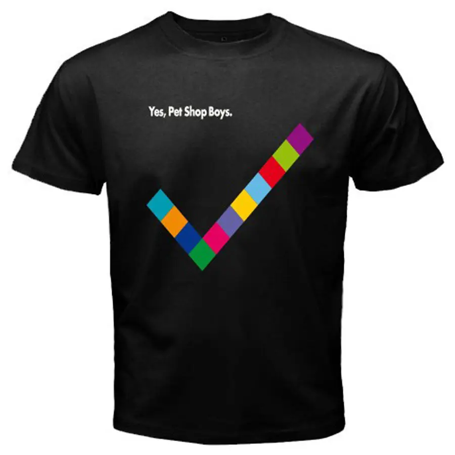 

Brand Men's Clothes Tee shirt Printing Machine New Pet Shop Boys Yes Electronic Band Me O-Neck Short-Sleeve T Shirts