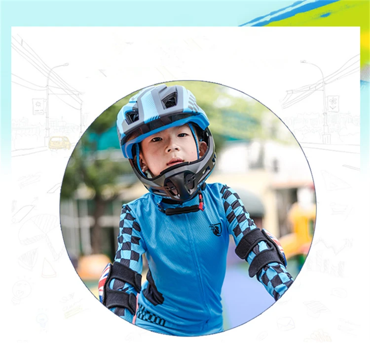 Детский комплект из Джерси для велоспорта, длинный рукав, дышащий велосипедный костюм для мальчиков и девочек, Ropa Ciclismo, УФ-защита, детская спортивная одежда, Майо