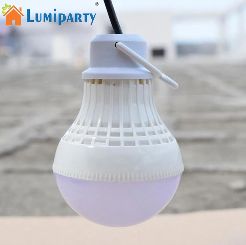 

LumiParty SL105 1W Solar Power LED Bulb Camping Light Outdoor Lighting Tent Fishing Lamp Garden Light jk35