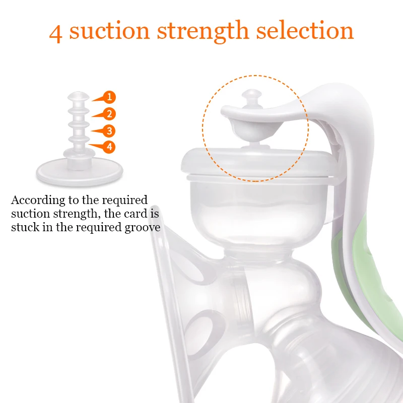 MyCarol ручной молокоотсос для грудного вскармливания грудного молока, содержащий бутылочку для сосков XN-J203