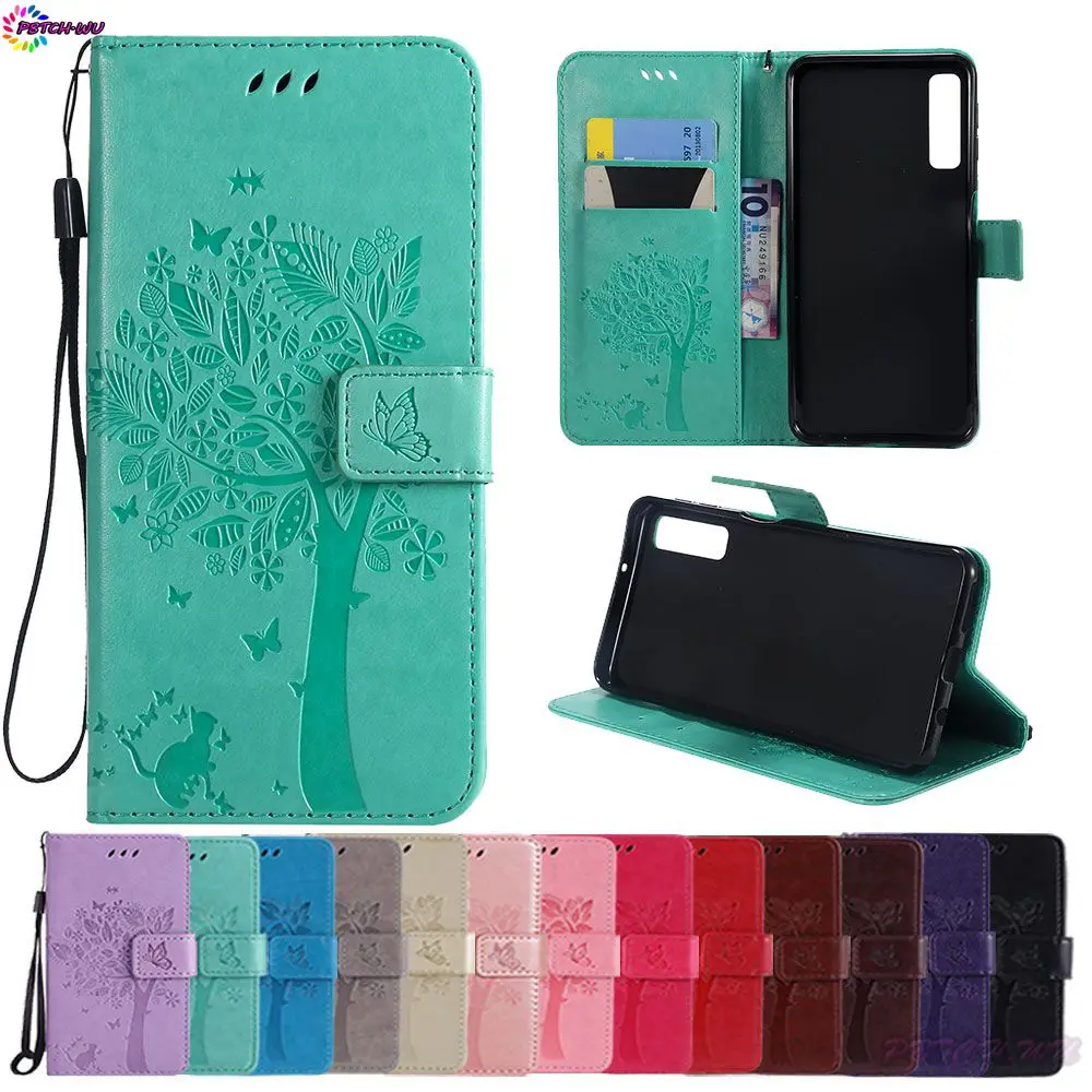 Coque For Samsung Galaxy A7 2018 A750 A750F A750F/DS A750FN Wallet Flip Phone Case Cover SM-A750FN SM-A750F SM-A750F/DS Box Capa