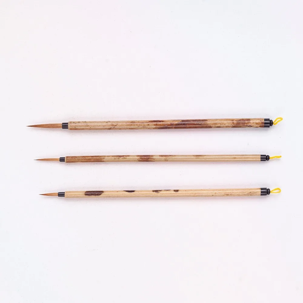 ArtSecret High Quality 3PC/Set BK-02 Art Calligraphy Watercolor Brushes Kolinsky Hair Bamboo Handle Chinese Painting Supplies 3