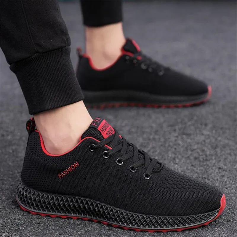 

New flying woven sneakers mesh men's shoes breathable trend men's wear fashion casual shoes lightweight non-slip men's shoes