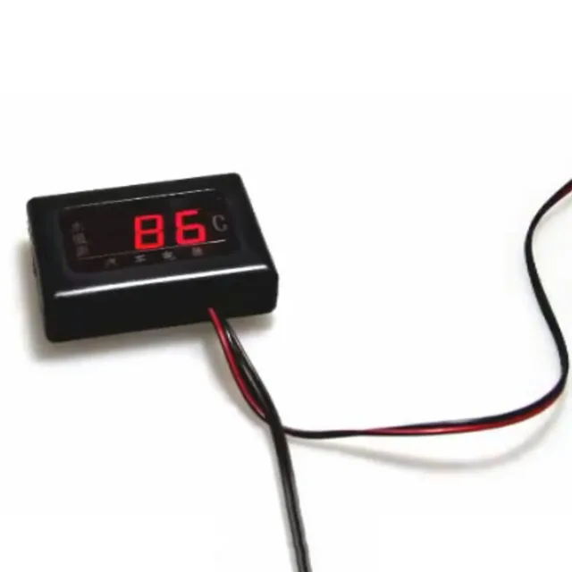 1 Pc 12 V 24 Univerzális Digitális Vízhőmérséklet -Mérőeszközök Az Autóhoz + -Érzékelő Fejdugó 10 Mm 14 16 17 21 - Image 5