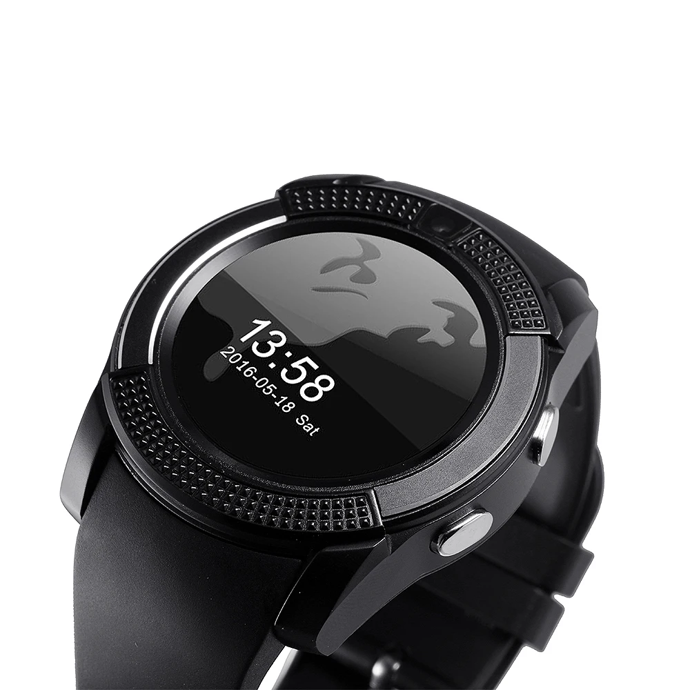 Smart Watch Lemfo V8 PDF User Manual Main advantages: Sports Design - Built-in camera - A light weight Lemfo V8 is a smart watch with many pre-installed fitness applications.The function of monitoring sleep allows you to determine the total duration, quality of sleep and sleep levels.