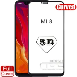 5D изогнутые полное покрытие Xiaomi mi 8 Экран протектор 9 H закаленное защитное Стекло Xiaomi mi 8 mi A2 красный mi Примечание 5 Pro Глобальный Версия