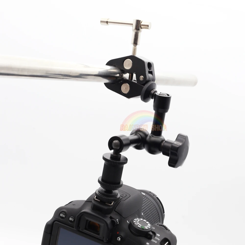 

7" Inch Articulating Magic Arm + Super Clamp for Camera LCD Monitor LED Light