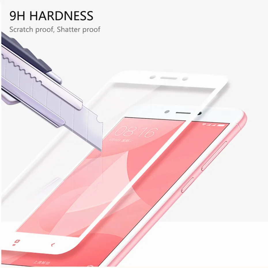 2 шт. 2.5D 9H полное покрытие закаленное стекло для Xiaomi Redmi 4X защитная пленка Защитное