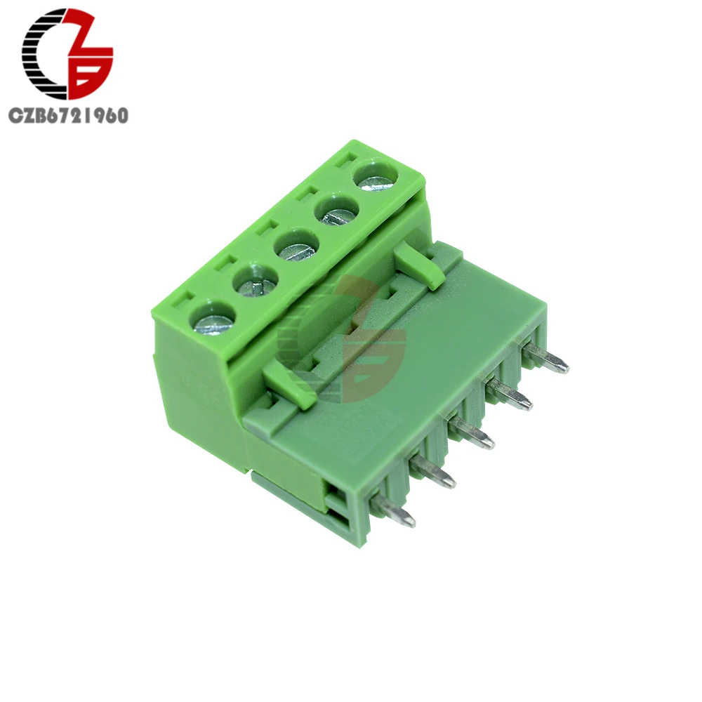 

2Pcs KF2EDGK KF-5P Right-Angle Plug-in Terminal Connector 5.08mm Pitch