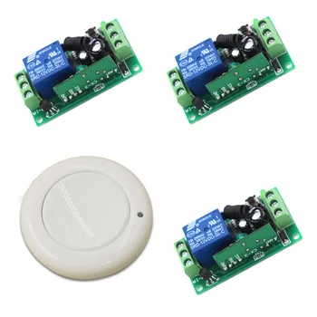 

12V 24VWireless Remote Light Switch System 1CH 10A Receiver + Transmitter for Appliances Gate Garage Door 315/433mHZ