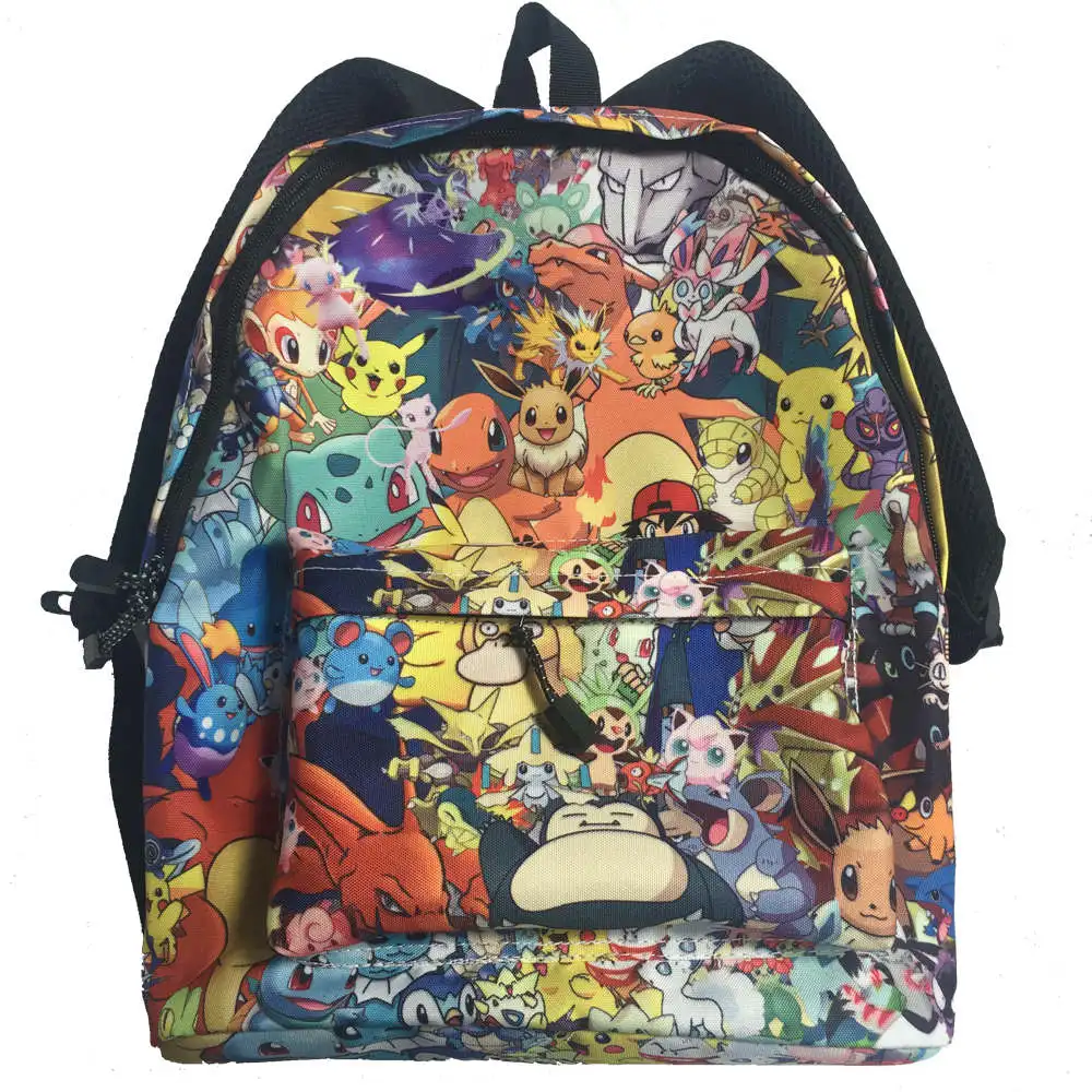

Pokemon Backpack Pikachu Galaxy Universe Multicolor Casual Fashion Boys Girls Teenagers School Book Bags Women Men Mochila Bolsa