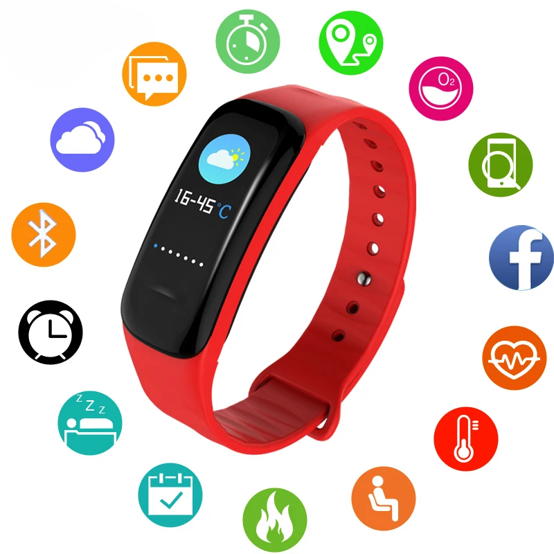 

2018 Sport Watch Women Men Children Digital Watch IP67 Waterproof Heart Rate Blood Pressure Bluetooth LED Digital Watches Mens