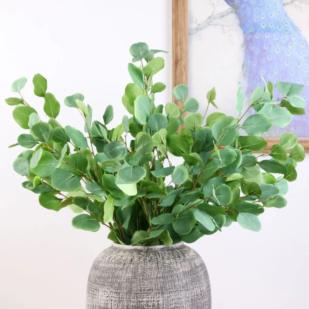 

Artificial Eucalyptus Tropics Eucalyptus Silk Artificial Plants Tropical Decoration Fake Plants Artificial Greenery