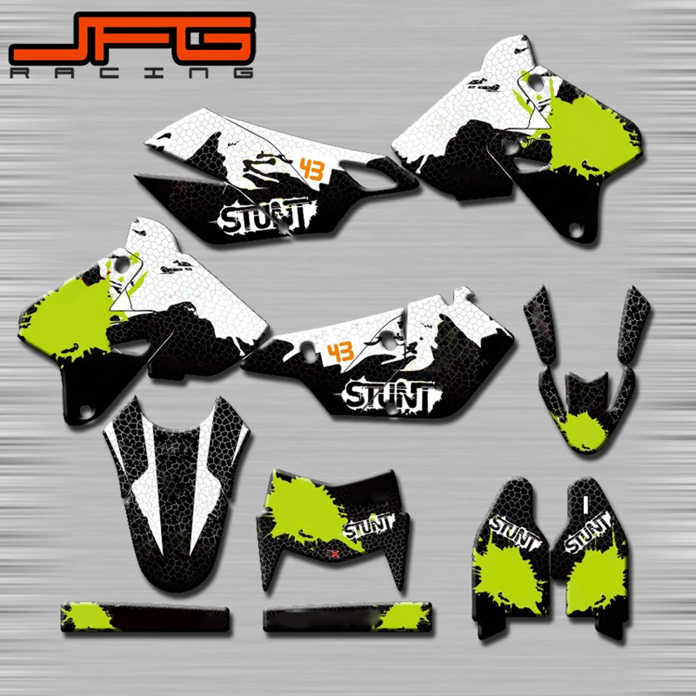 Индивидуальные Графика фон наклейки Наборы для SUZUKI DRZ400 DRZ400SM SM 1999 2000 01 02 03 04 05 06 07 08