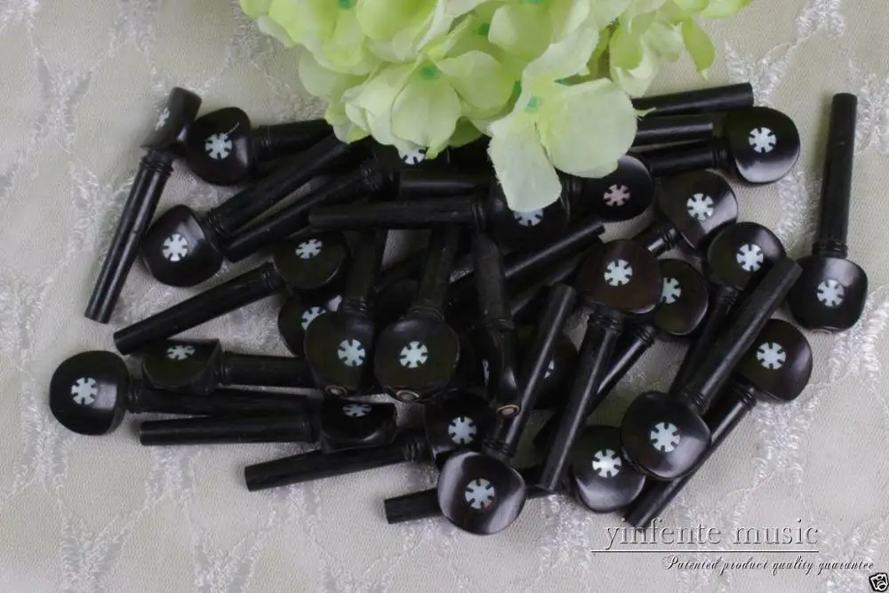 

Yinfente 2 set (8pcs) Violin Peg 4/4 Full Size Ebony MOP Pattern Violin pegs Violin parts & accessories