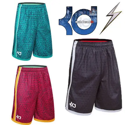 

NEW 2016 brand athletic KD gym shorts sport running Knee Length elastic loose pocket basketball shorts plus size M-3XL HOT
