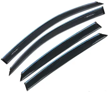 

for Honda 10 generation civic window visor car rain shield awning trim cover Side Window Deflector Door Rain Sun Shield