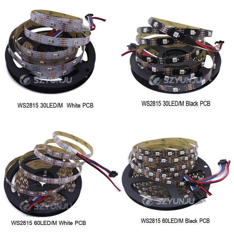 5 м-20 м комплект WS2815 30 светодиодный s/m RGB Мечта полноцветная умная Пиксельная адресация светодиодный лента+ SP108E WiFi светодиодный контроллер+ 12 В светодиодный блок питания