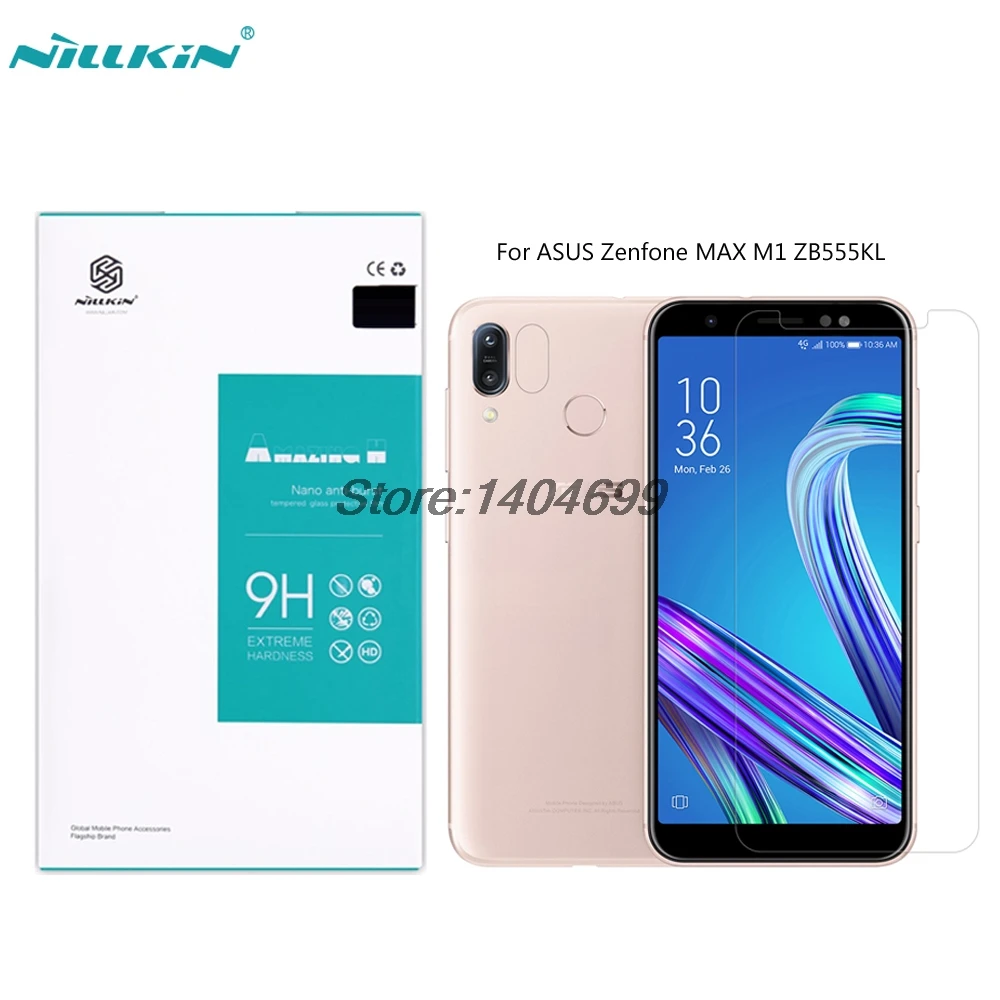 Screen Protector sFor ASUS Zenfone MAX M1 ZB555KL Glass Tempered Nillkin Anti-Explosion Glass For ASUS Zenfone MAX M1 ZB555KL