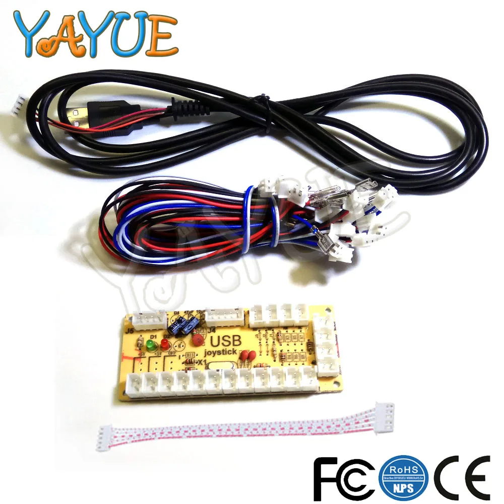 DIY аркадная игра Zero Delay USB энкодер для ПК джойстик SANWA и кнопка борьбы контроллер