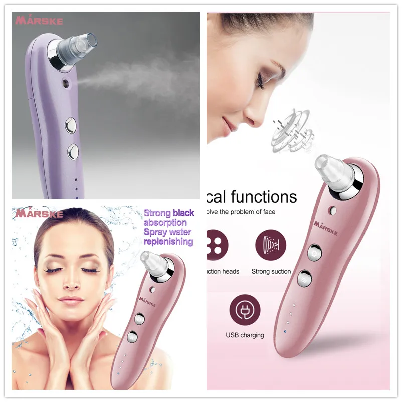 skin care Pore Vacuum Blackhead Remover with Face Humidifier Spray