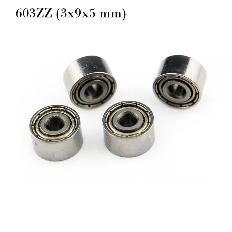 

(10 PCS) 603ZZ (3x9x5 mm) Double Metal Shielded PRECISION Ball Bearing 3*9*5