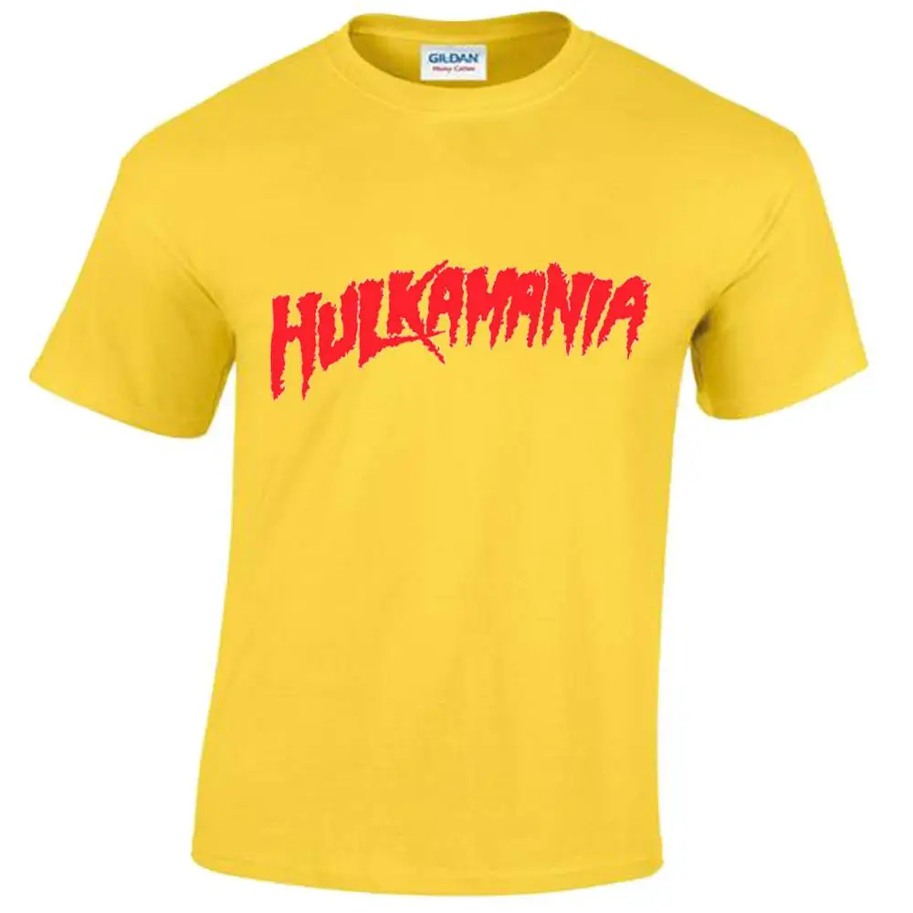 Hulkamania رجل T قميص مضحك المصارعة تصميم الهيكل فستان بتصميم حالم للرجال 2019 جديد قصير الأكمام القطن الرجال ضئيلة تي شيرت مجسم
