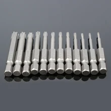 12pcs 50mm Installed 50mm St5-t40 Sandblasted combination of chrome vanadium steel Torx Magnetic Plum Batch Head Screwdriver Bit