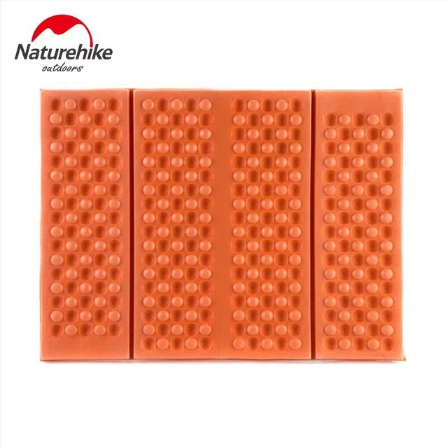 Naturehike Outdoor Ultralight Folding Camping Mat Foam Cushion Moistureproof Mattress Egg Slot Design Comfortable Sitting Pads - Цвет: Orange