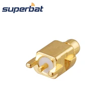 Superbat 5 шт. 50 Ом РЧ разъем MMCX Edge PCB Mount MMCX прямой штекер