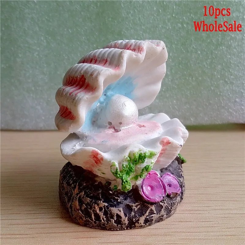10 шт. искусственный жемчуг оболочка аквариум воздушные пузырьки камень для