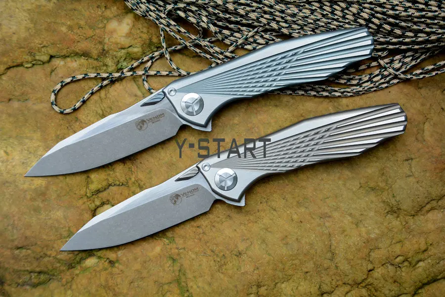 Нож Kevin для выживания складной нож с титановой ручкой|outdoor tool|knife flipperkevin john venom |