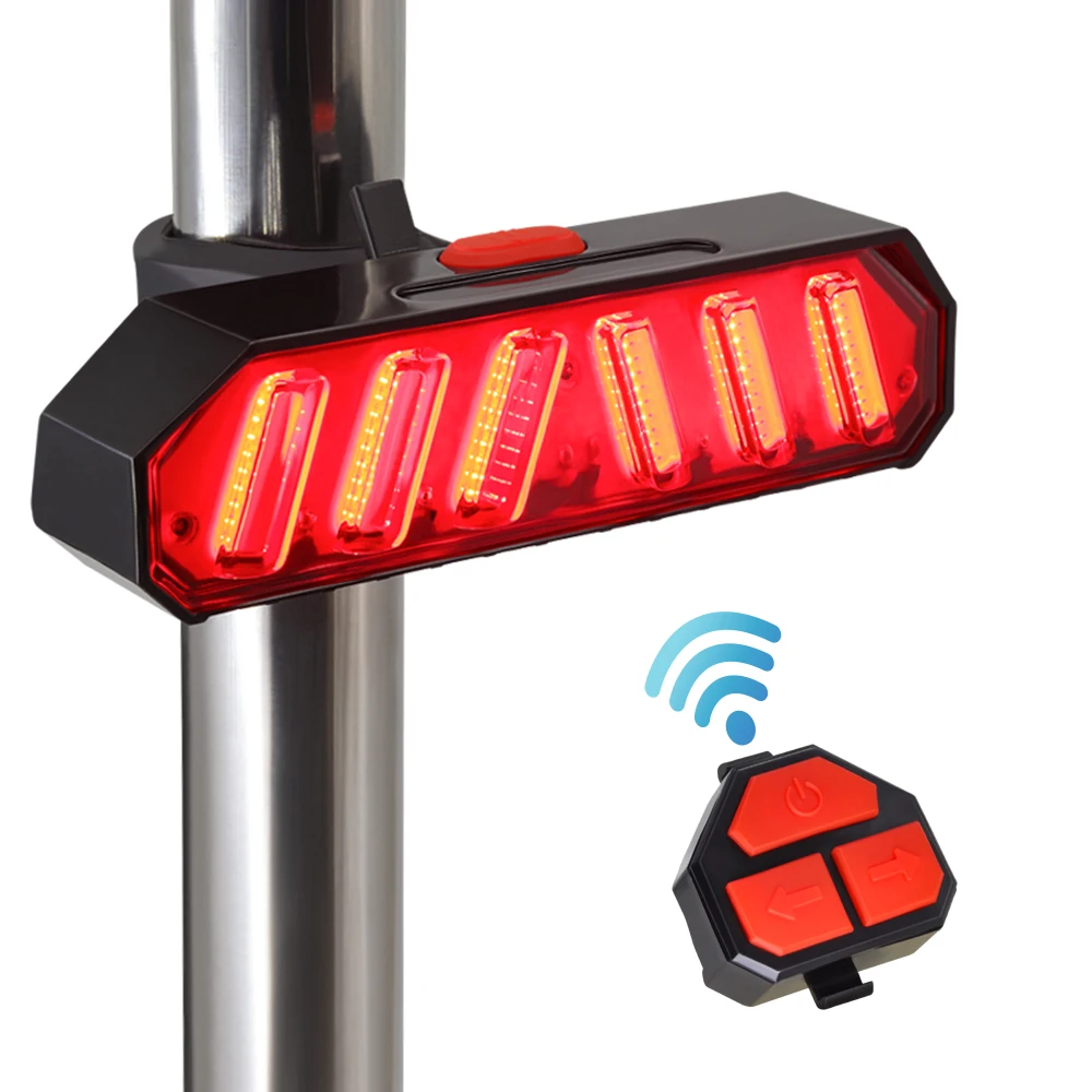 

Remote Control turn signal bike rear light USB bicycle taillight Smart Cycling Accessories Wireless LED bike tail light