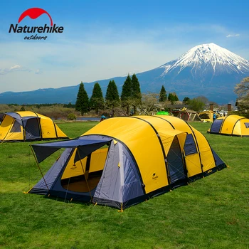 

NatureHike Wormhole TPU Inflating Poles Large Camping Tents For Family Holiday 3-4/4-6/8-10 Person