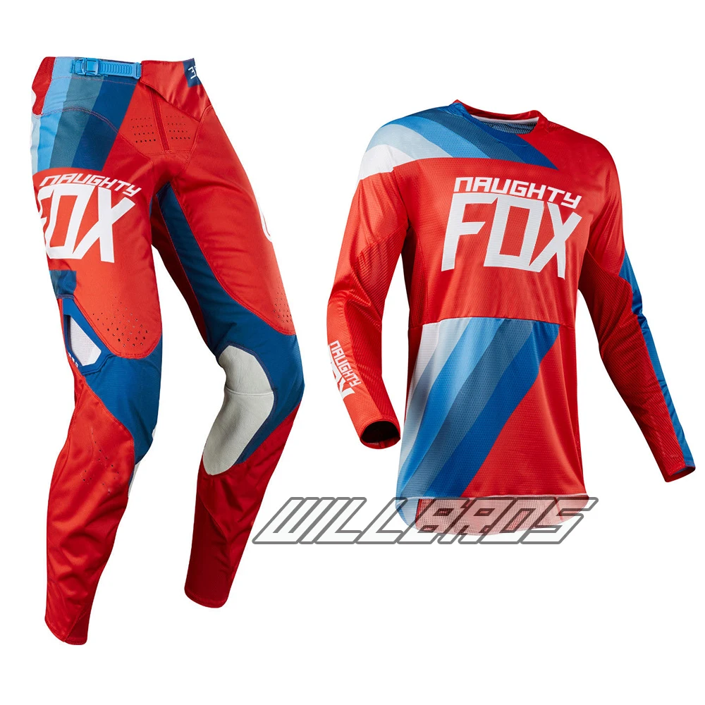 

Racing 360 MX Pant & Jersey Riding Gear Combo Dirtbike Motocross Motorcycle Red Jersey Pant