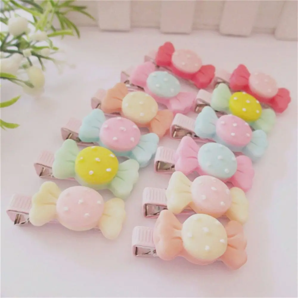 New Lovely 6 Pcs/Lot Cute Candy Kids Hair Clips Good Gift Baby