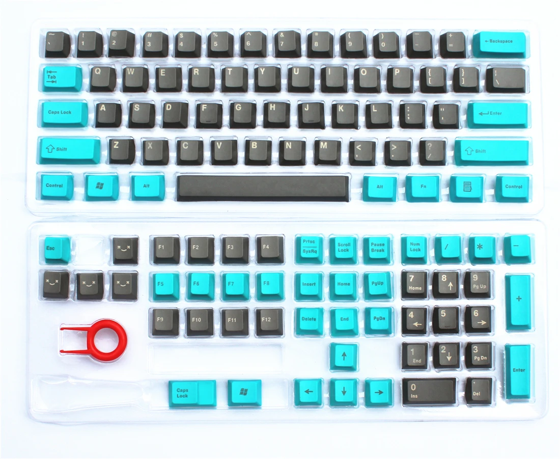 110 клавиш зеленый и серый цвет соответствия утолщенной PBT Keycap вишня высота механическая клавиатура колпачки радий