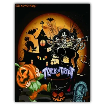 

5D diamond embroidered haunted house full square / round rhinestone photo DIY diamond painting mosaic home decoration